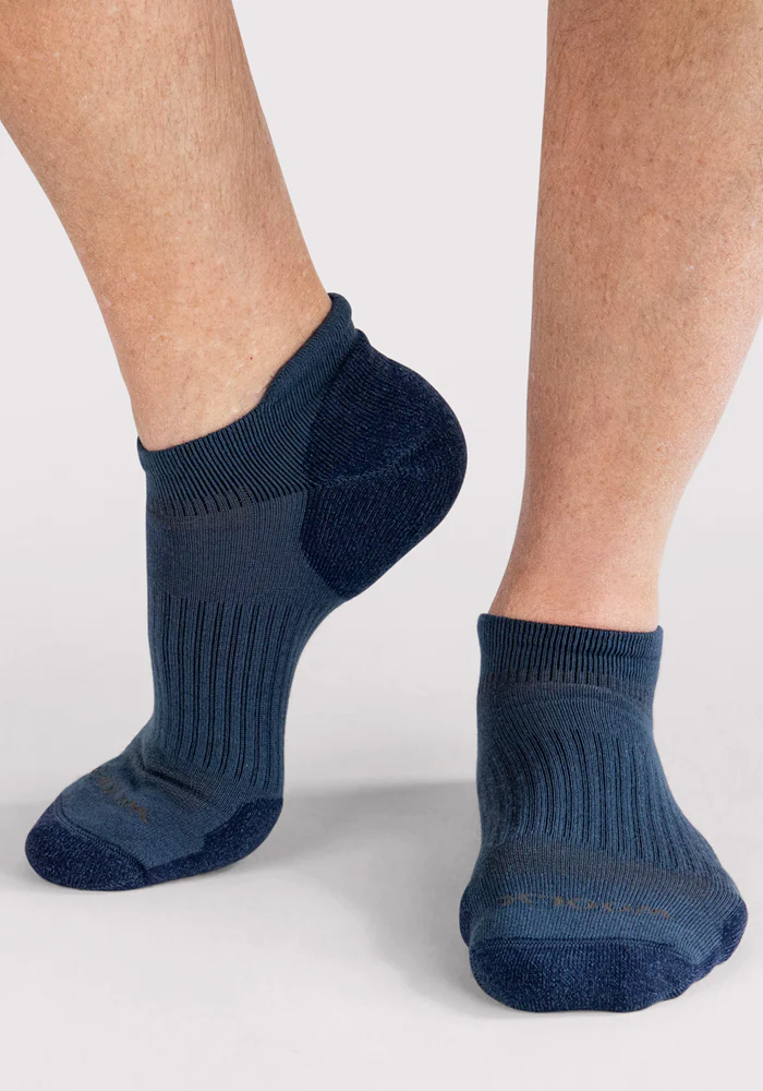 Mens Rowan No Show Socks - Majolica Blue - Image 5
