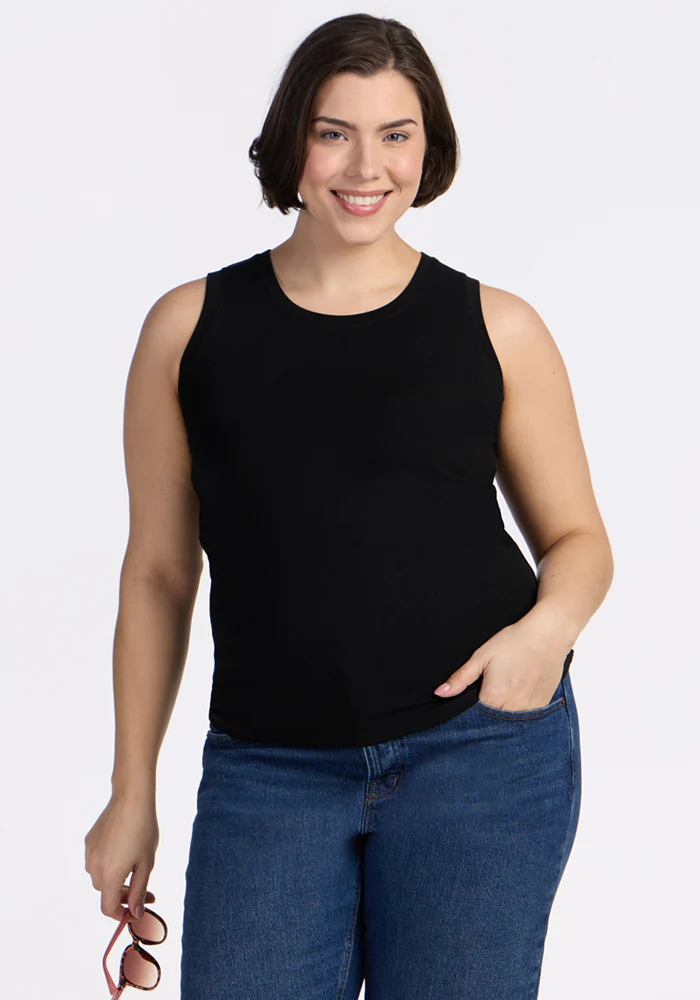 Ava Tank Top - Black - Image 8