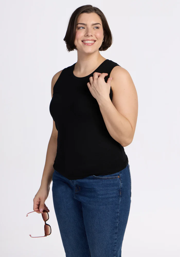 Ava Tank Top - Black - Image 9
