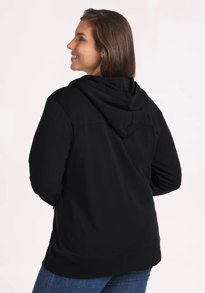 Darby Zip Up Hoodie - Black - Image 7