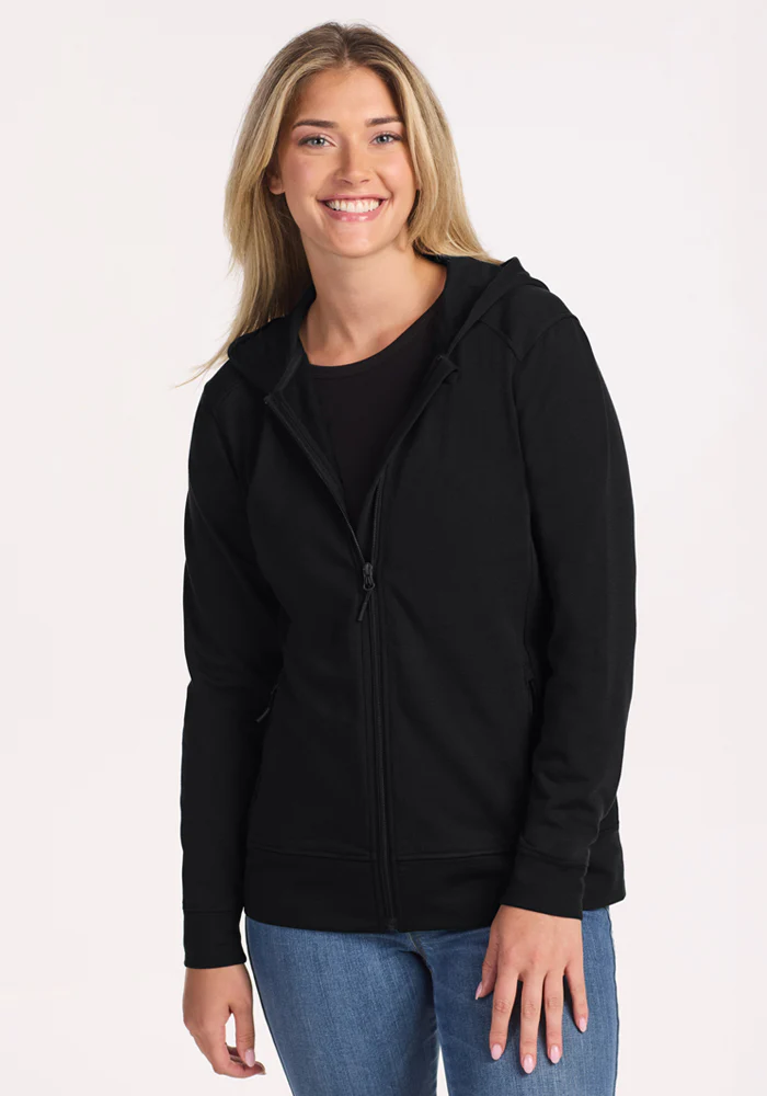 Darby Zip Up Hoodie - Black - Image 8
