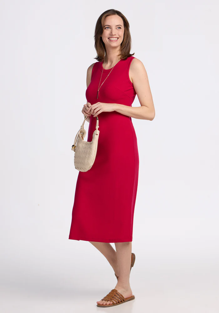 Iris Ribbed Dress - Poppy Spark - Image 2