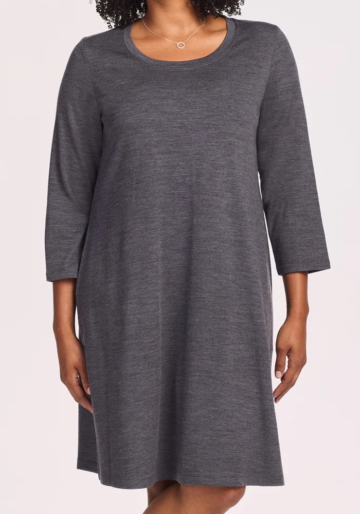 Rissa A Line Dress - Cinder Melange - Image 5