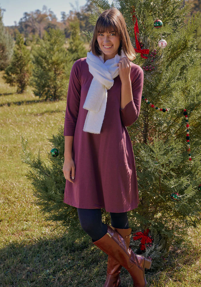 Rissa A Line Dress - Cinder Melange - Image 8