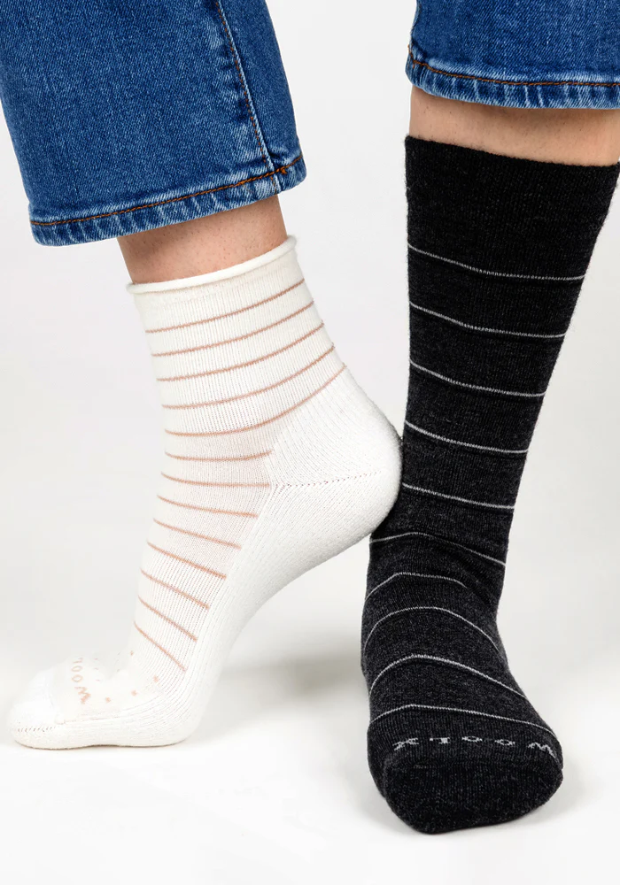 Womens Derby Roll Top Sock - Sand Dollar - Image 3