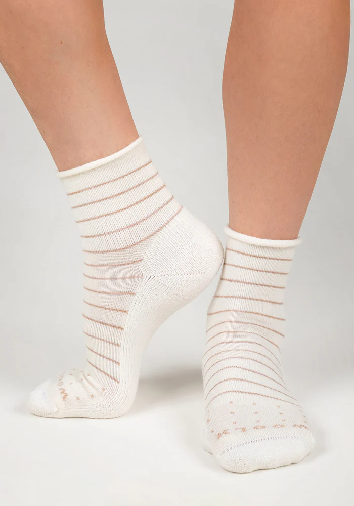 Womens Derby Roll Top Sock - Sand Dollar - Image 5