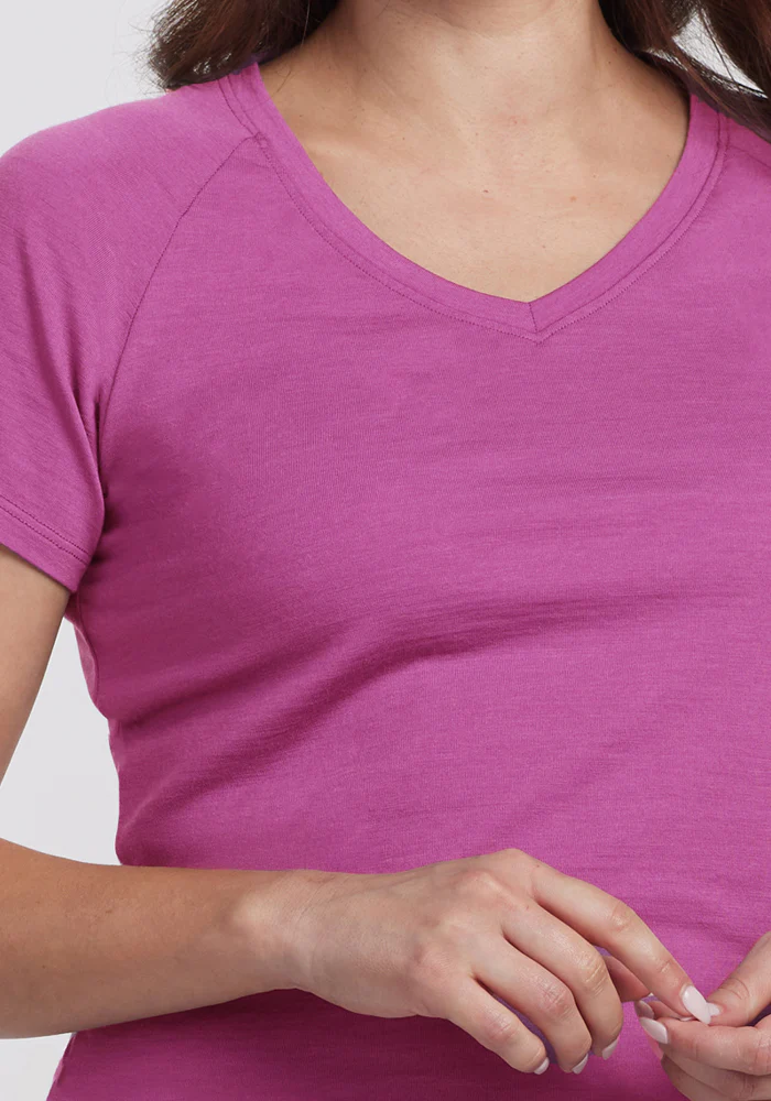 Mia V Neck - Purple Wine - Image 4