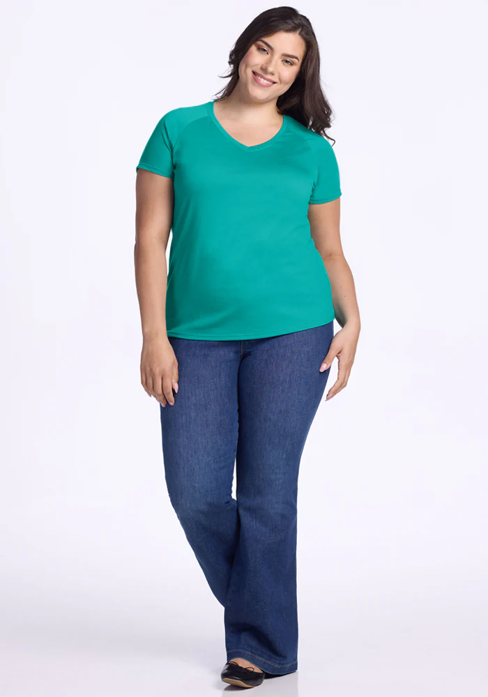 Mia V Neck - Cool Jade - Image 12