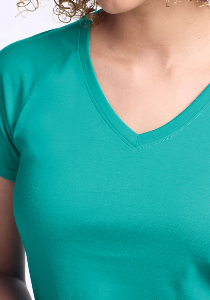 Mia V Neck - Cool Jade - Image 3