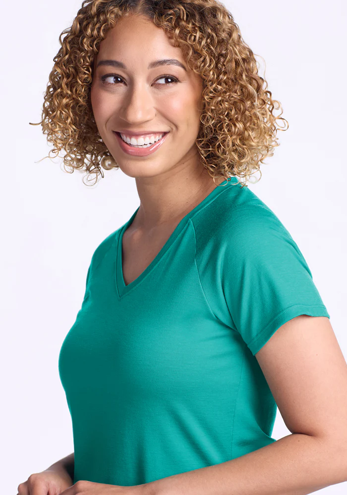 Mia V Neck - Cool Jade - Image 4