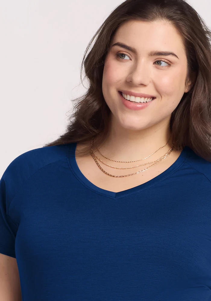 Mia V Neck - Estate Blue - Image 10