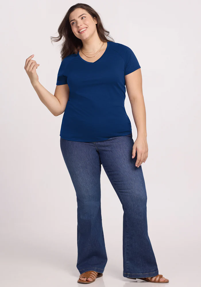 Mia V Neck - Estate Blue - Image 11