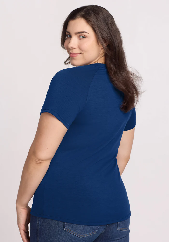 Mia V Neck - Estate Blue - Image 12