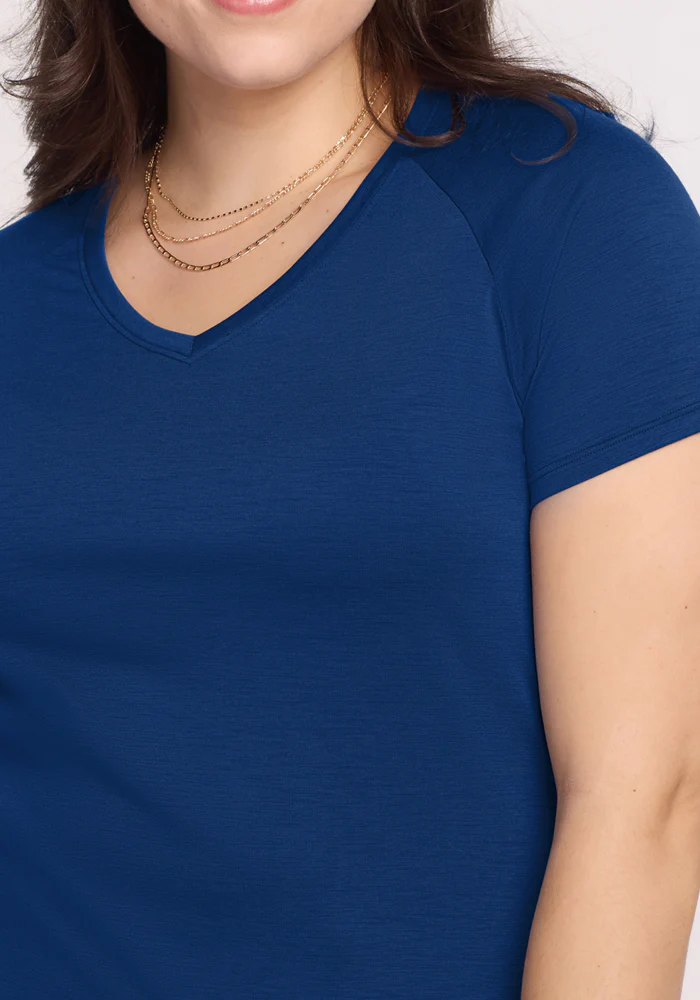 Mia V Neck - Estate Blue - Image 9