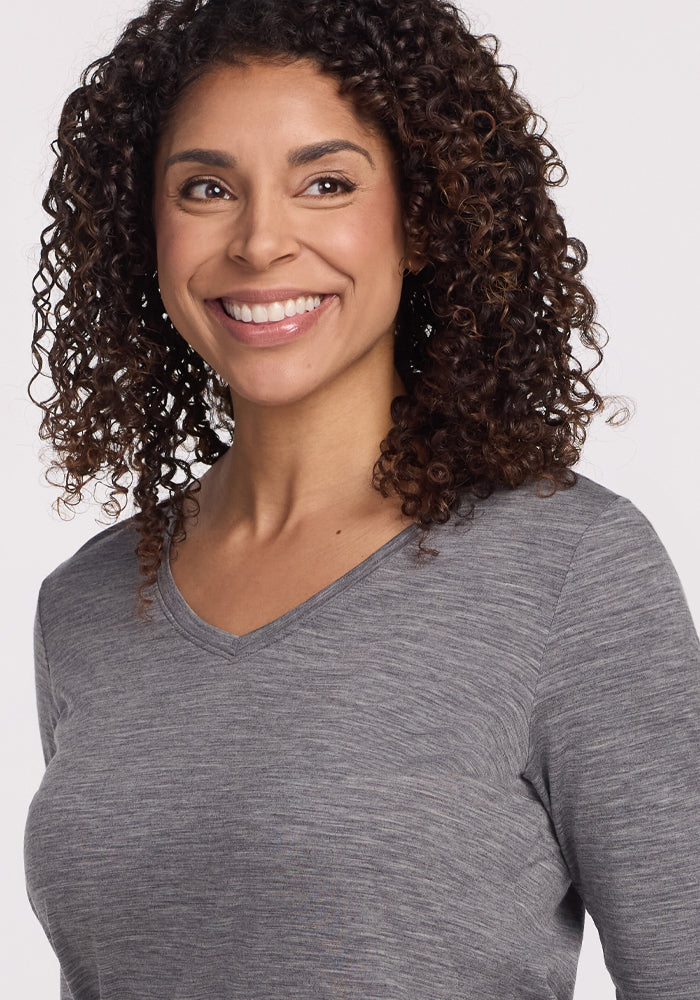 Millie Long Sleeve - Graphite Heather - Image 5