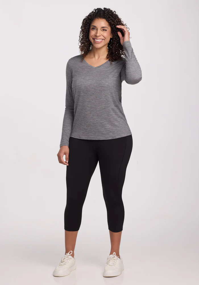Millie Long Sleeve - Graphite Heather - Image 6