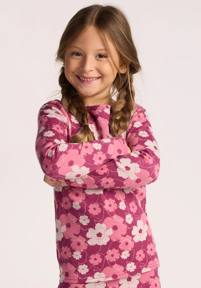 Kids Explorer Base Layer Top - Rosie Posie - Image 10