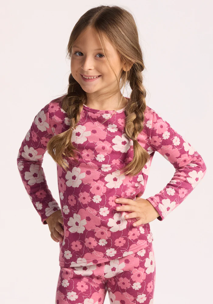 Kids Explorer Base Layer Top - Rosie Posie - Image 11