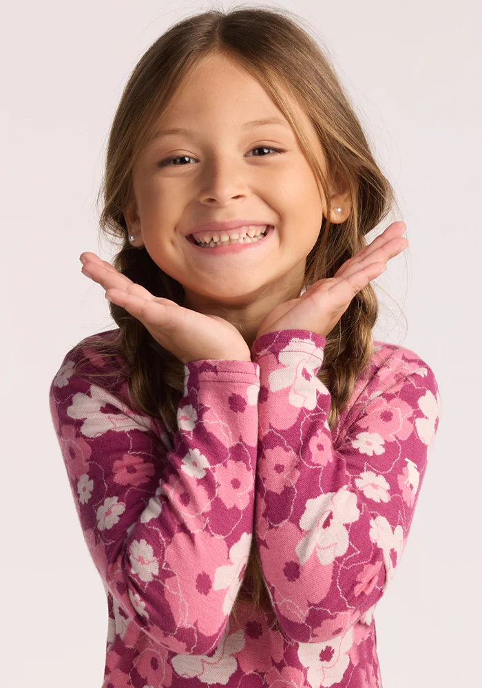 Kids Explorer Base Layer Top - Rosie Posie - Image 13
