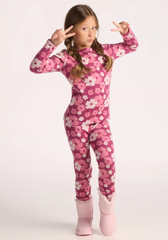 Kids Explorer Base Layer Top - Rosie Posie - Image 17