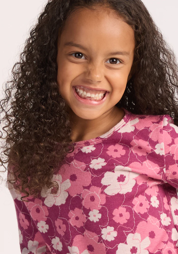 Kids Explorer Base Layer Top - Rosie Posie - Image 2