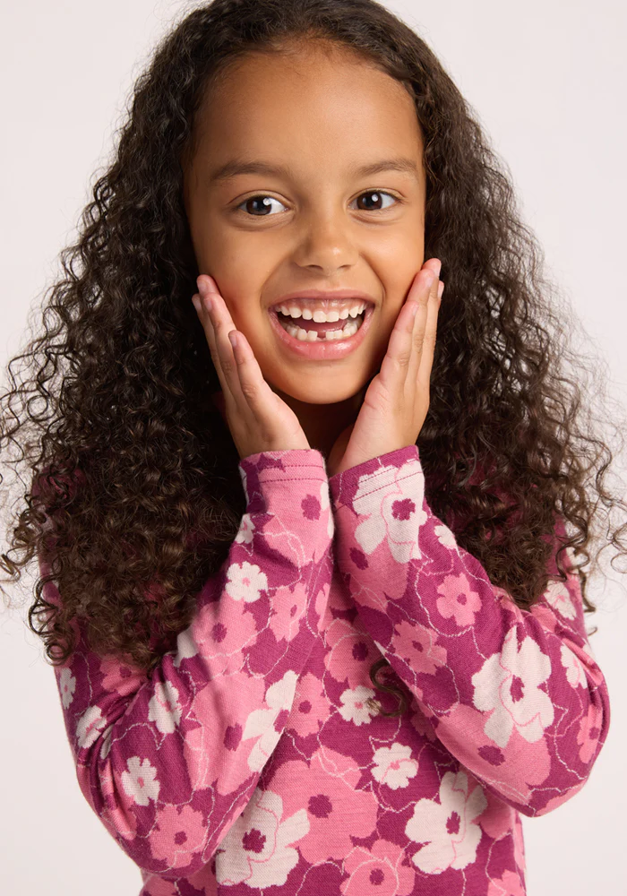 Kids Explorer Base Layer Top - Rosie Posie - Image 3