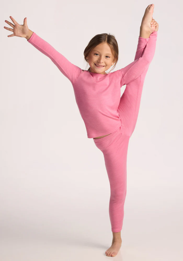 Kids Explorer Base Layer Bottoms - Pinky Promise - Image 14