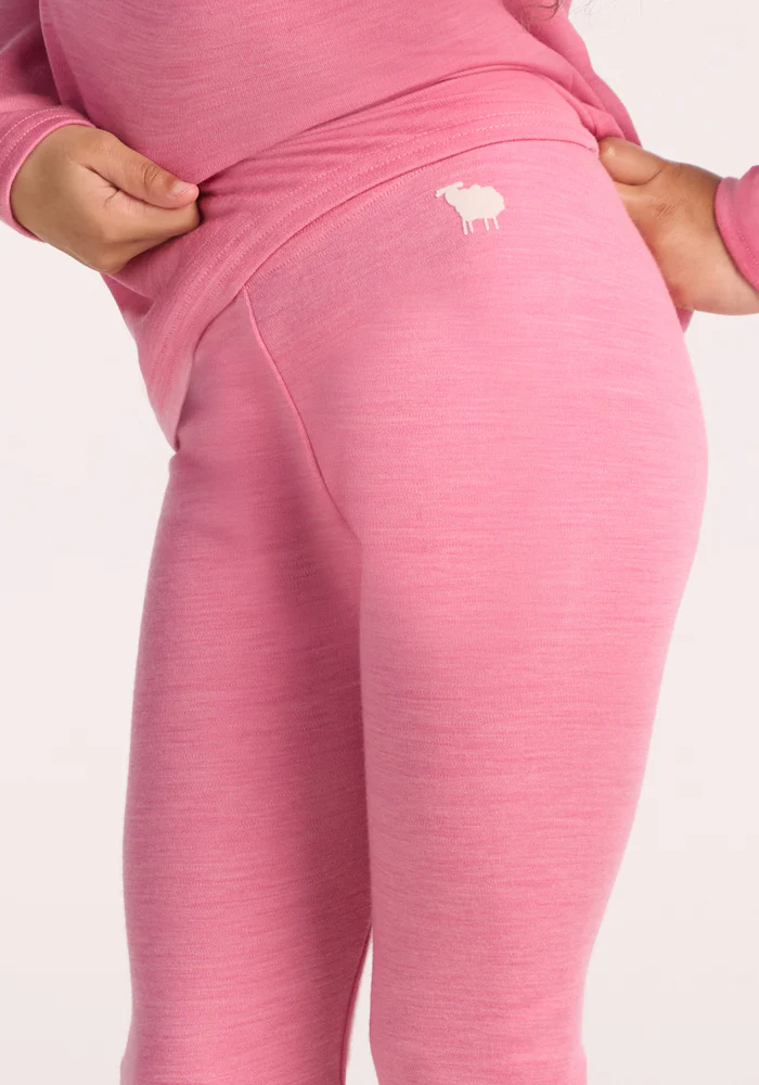 Kids Explorer Base Layer Bottoms - Pinky Promise - Image 3