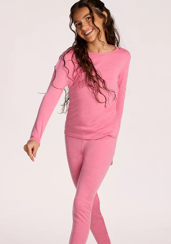 Kids Explorer Base Layer Bottoms - Pinky Promise - Image 7