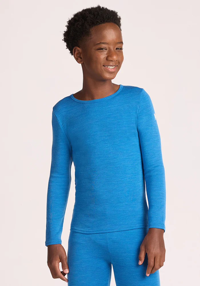 Kids Explorer Base Layer Top - Blue Razz - Image 15