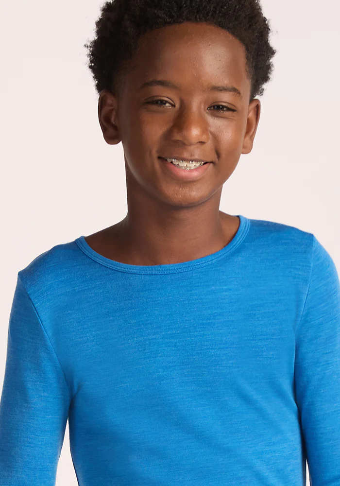 Kids Explorer Base Layer Top - Blue Razz - Image 18