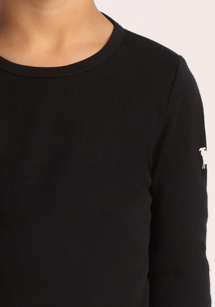 Kids Explorer Base Layer Top - Black - Image 13
