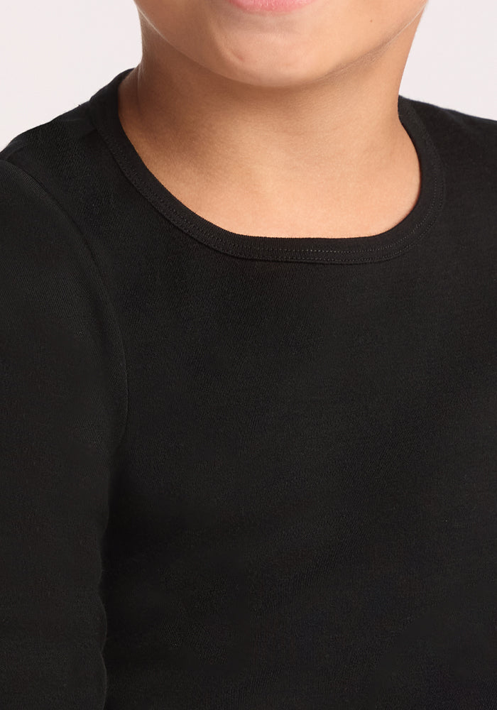 Kids Explorer Base Layer Top - Black - Image 19