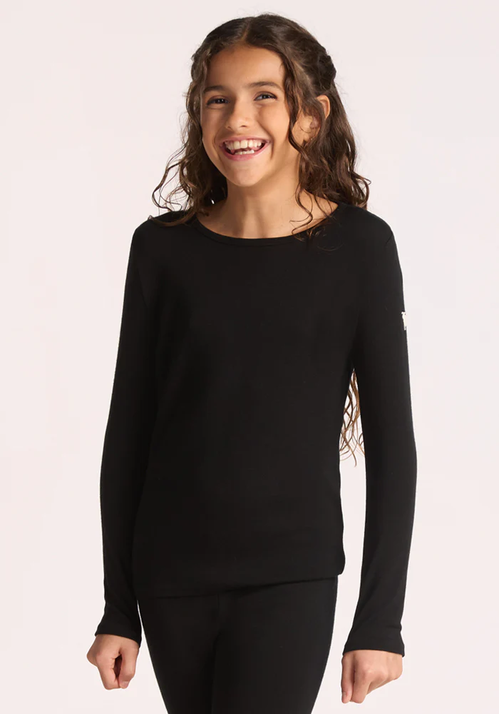 Kids Explorer Base Layer Top - Black - Image 26