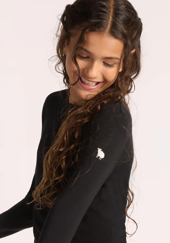 Kids Explorer Base Layer Top - Black - Image 29