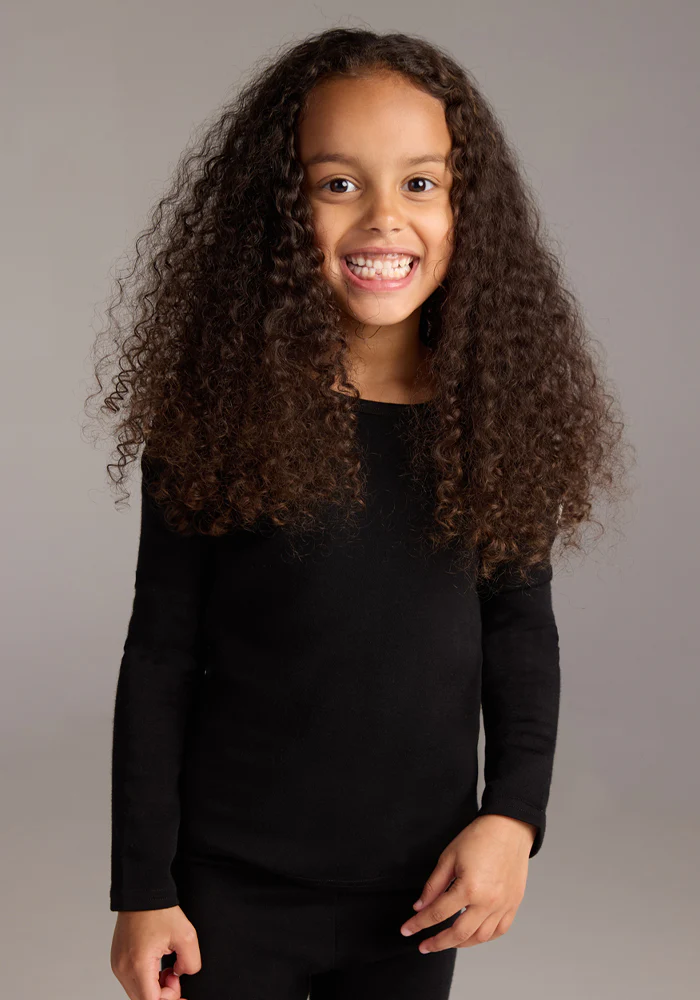 Kids Explorer Base Layer Top - Black - Image 35