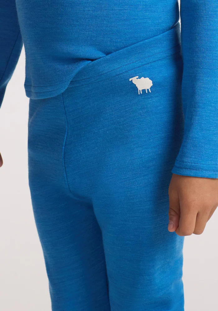 Kids Explorer Base Layer Bottoms - Blue Razz - Image 3