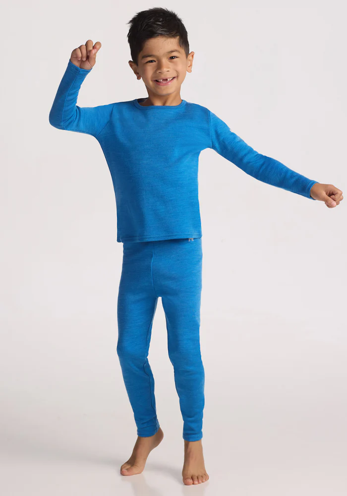 Kids Explorer Base Layer Bottoms - Blue Razz - Image 5