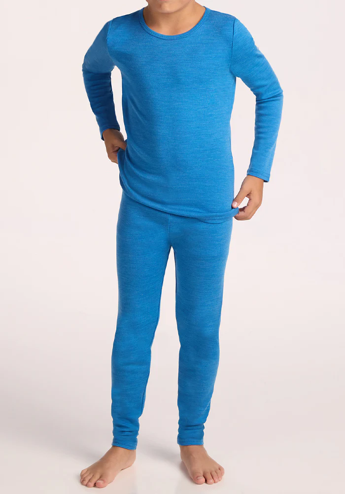 Kids Explorer Base Layer Bottoms - Blue Razz - Image 8