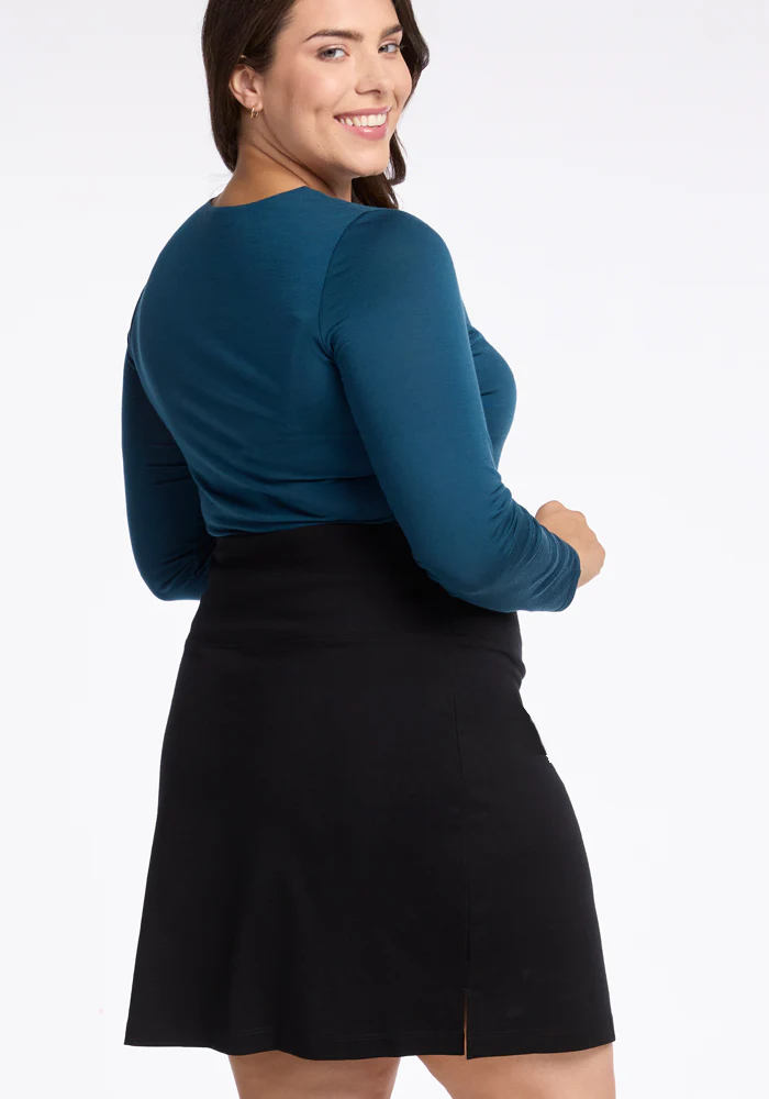 Monroe Knee Length Skirt - Black - Image 11