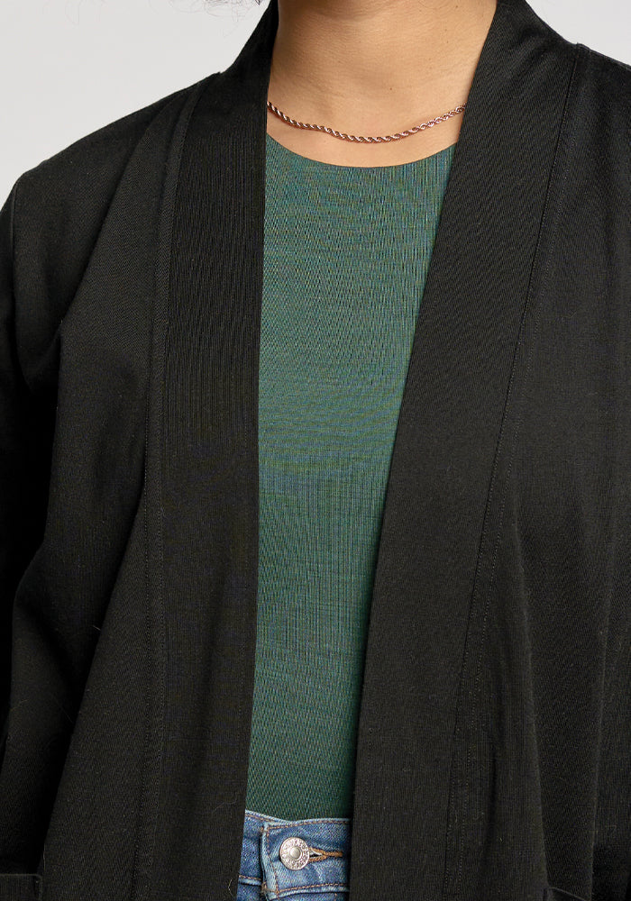 Paisley Cardigan - Black - Image 3