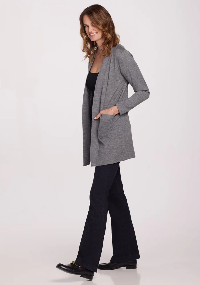 Paisley Cardigan - Graphite Heather - Image 14