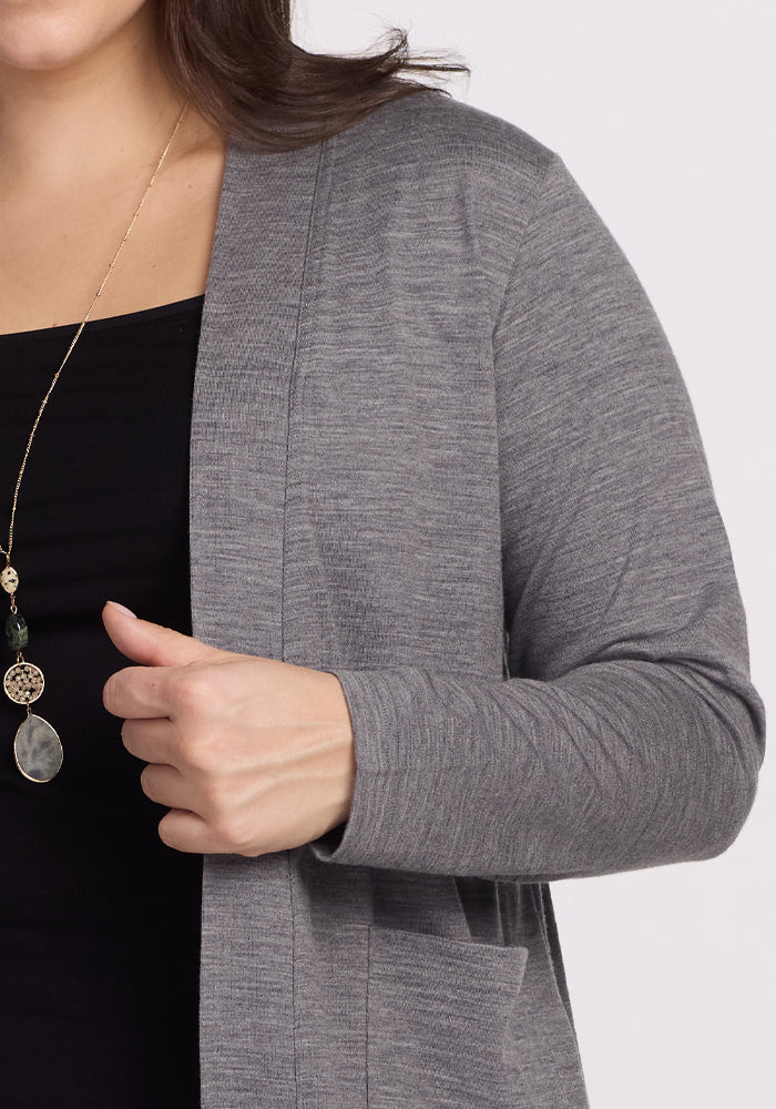 Paisley Cardigan - Graphite Heather - Image 4
