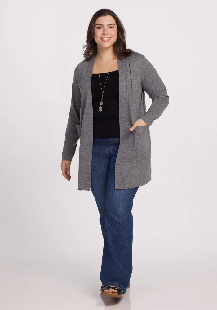 Paisley Cardigan - Graphite Heather - Image 7