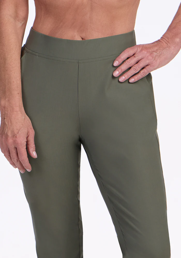Nicole Petite Ankle Pant - Sage Olive - Image 3