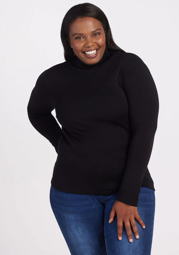 Peyton Turtleneck - Black - Image 7