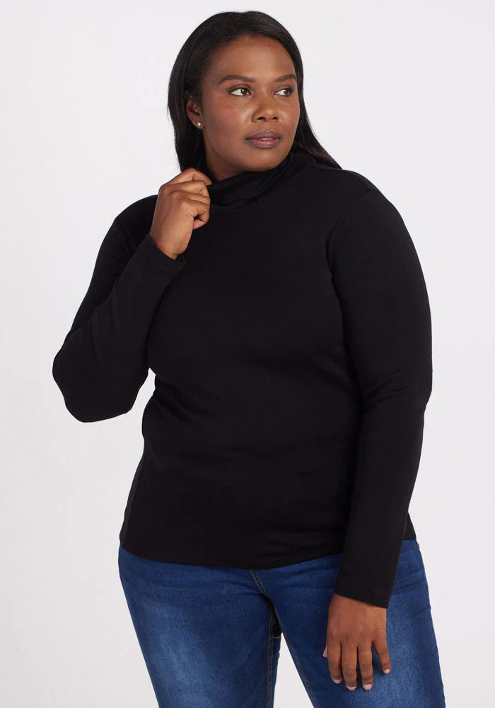 Peyton Turtleneck - Black - Image 8
