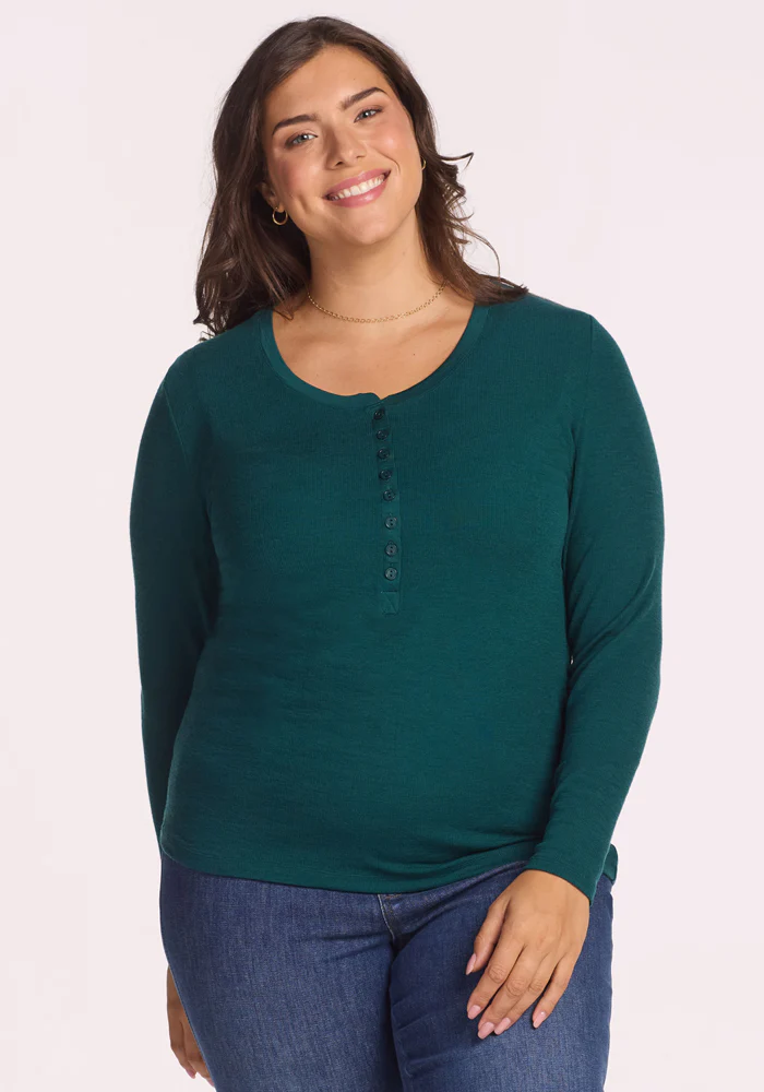 Reese Ribbed Henley - Image 4