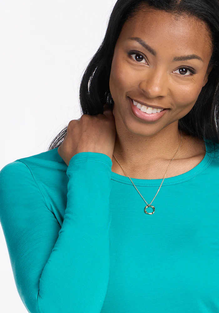 Remi Long Sleeve T-Shirt - Cool Jade - Image 3