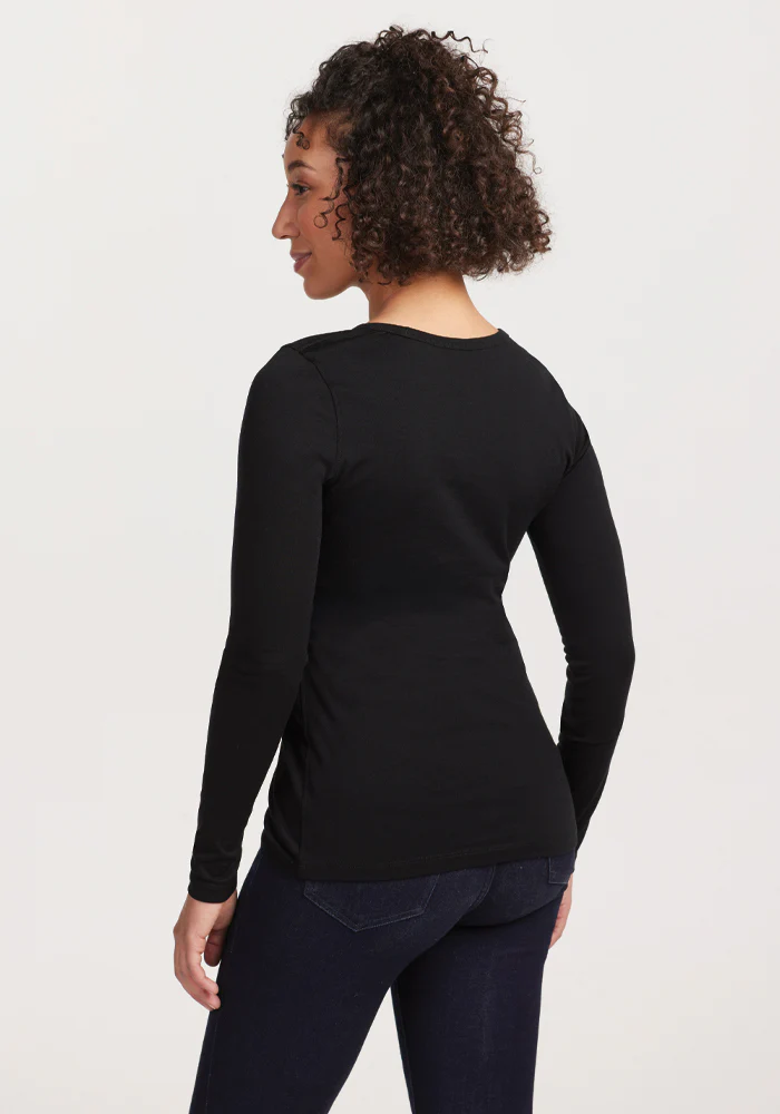 Remi Long Sleeve T-Shirt - Black - Image 6